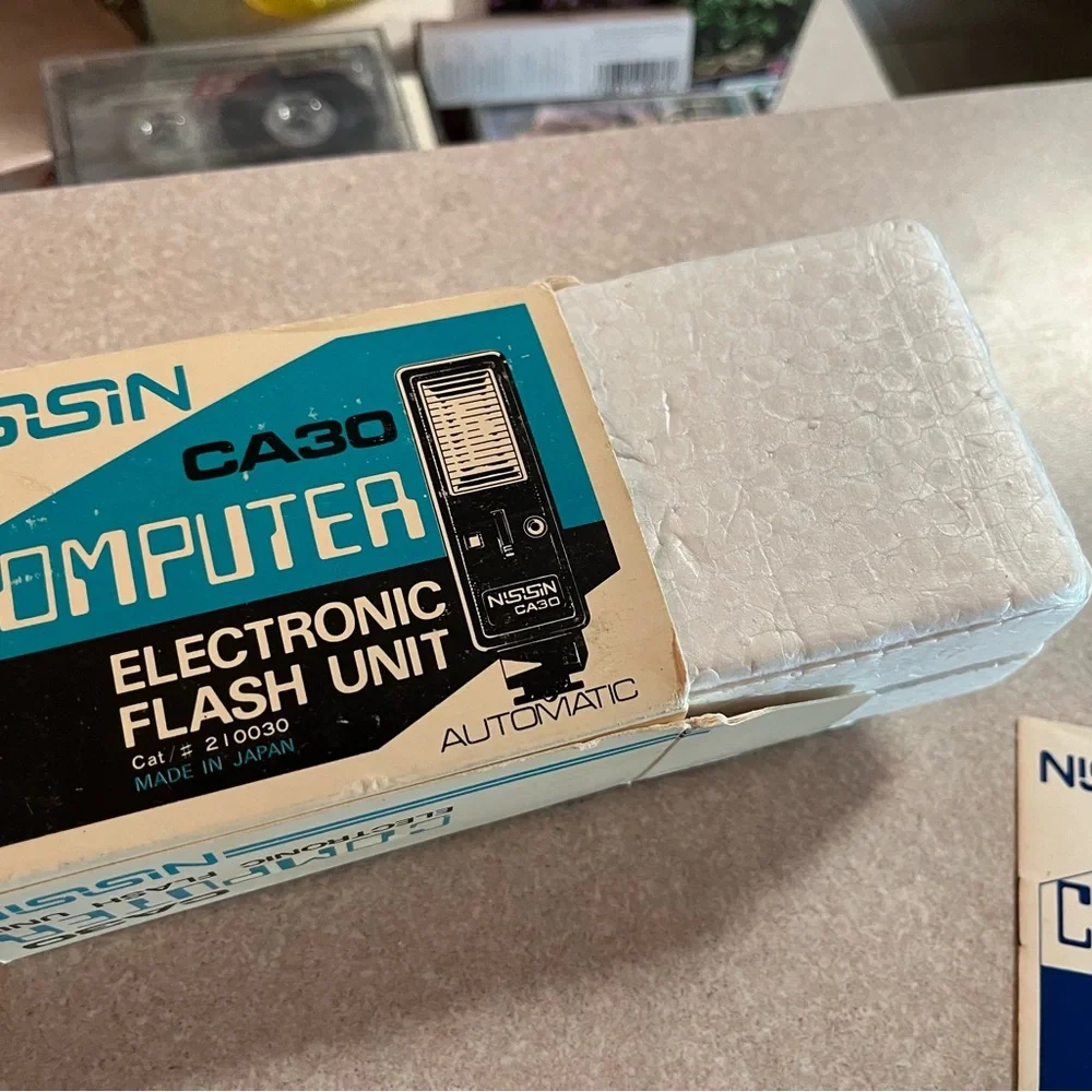 Nissin CA30 Computer electronic flash unit automatic original box Untested
